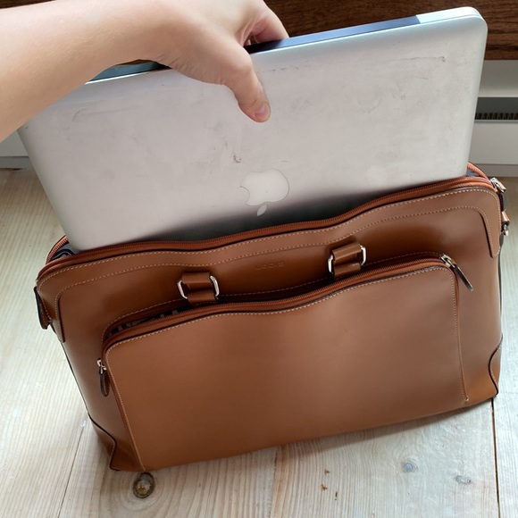 Lodiis Audrey Brera Brief Computer Comp Toffee leather! - Picture 8 of 10